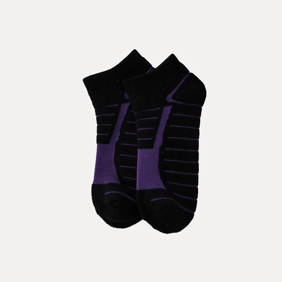 Ankle sock - Black/Purple