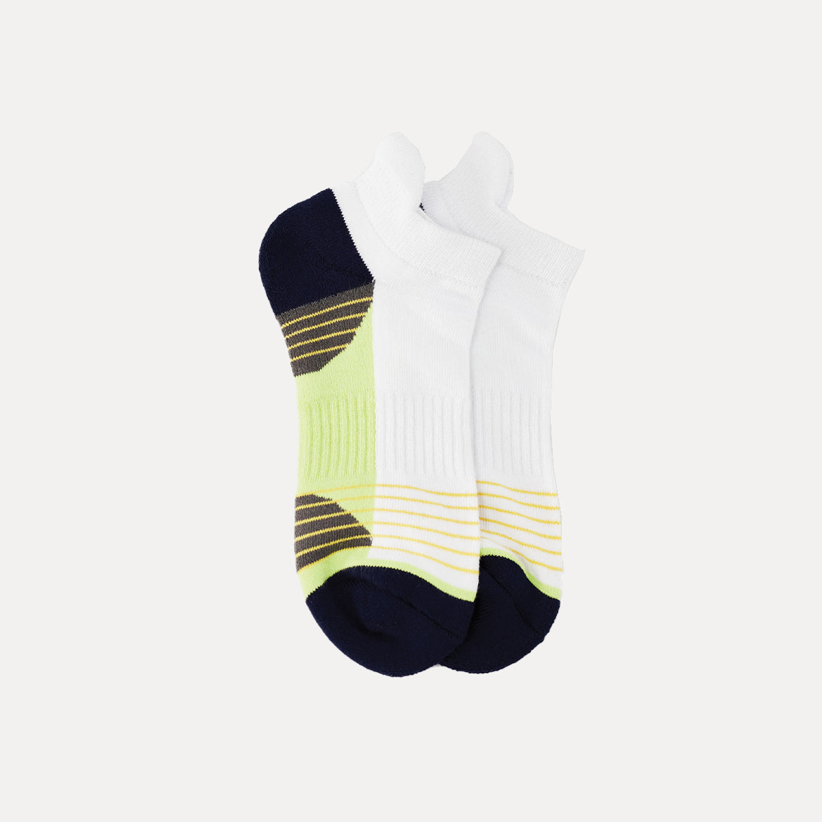 Ankle Socks - White Orange