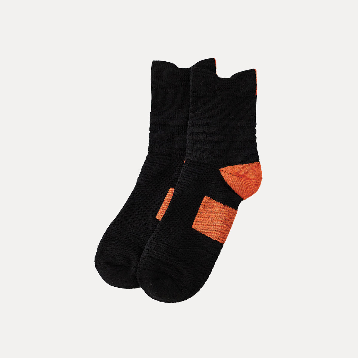 Active Crew Sock - Hi Black/Orange